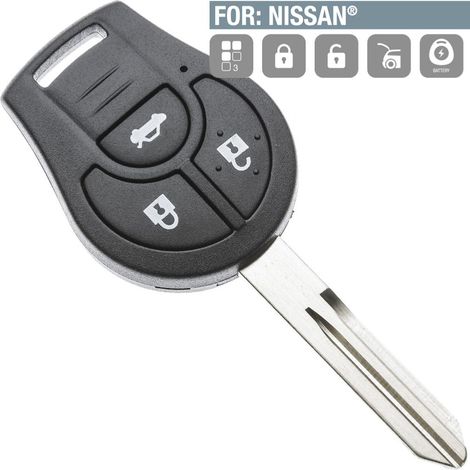 Boitier Plip de remplacement 3 Boutons Nissan Juke et Qashqai (1/2)