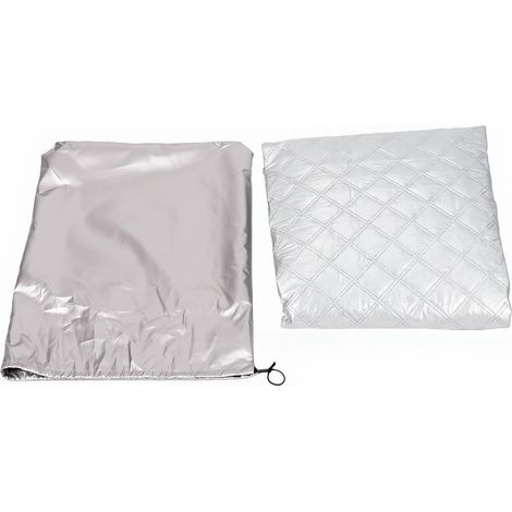 Housse de Pare-Brise étanche, Housse de Pare-Soleil de -Brise de Voiture pour T5 T6 2003-2024 avec Boucles, Clips, Sac de Rangement, Tissu Oxford Réfléchissant, Soleil (1/5)