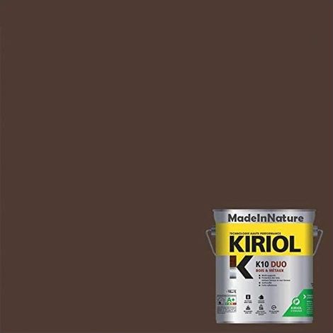 Peinture Métaux Antirouille, Sous couche et Finition, sur Fer, Acier, Galvanisé, même rouillés, très opacifiant - 0.75 litre - RAL 8028. (1/4)