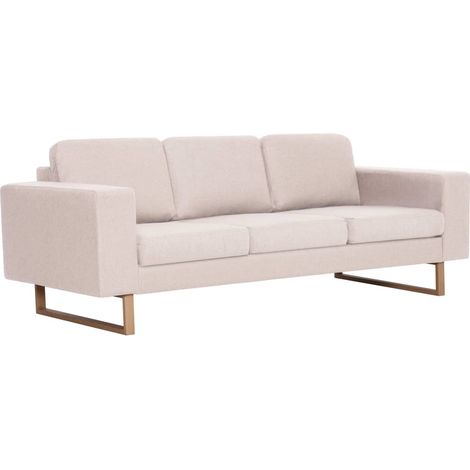 Divano letto 3 posti trasformabile soggiorno letto ospiti divano letto pieghevole per soggiorno interno casa sedili tessuto crema 020018998