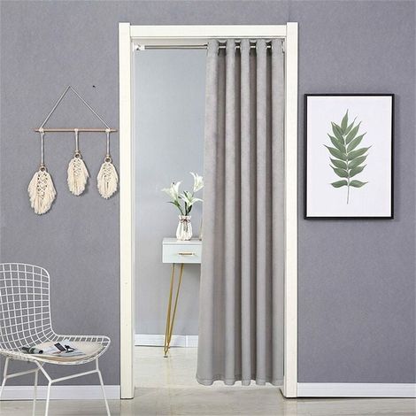 Trennvorhang, Sichtschutz, geeignet für Schlafzimmer, Wohnzimmer, Küche, Balkon, kleine Fenster, kleiner Vorhang 120x200cm (1/5)