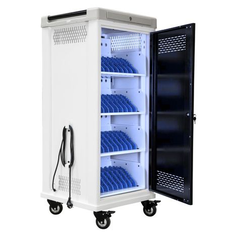 Tabletwagen für 36 Tablets - mit antibakteriellem UV-C-Licht - Safecart 36 (1/5)
