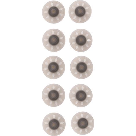 10 pièces Dômes de Remplacement Noir Ouverts Petits pour Phonak 6mm, Accessoires Prothèses Auditives (1/5)
