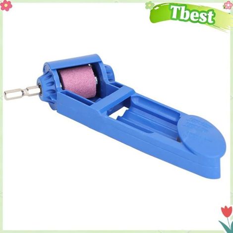 Tbest Affûteuse de mèches en corindon Affûteuse de foret, pratique pour transporter l'outil universel de outillage polissage Bleu (1/5)