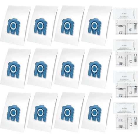HyClean 3D FJM Vacuum Cleaner Bags for Miele (12 bags, 2 motor filters, 2 exhaust filters) Vacuum Cleaner Bags for Miele GN XXL Pack, Alternative for Miele 9917730 GN HyClean 3D (1/5)