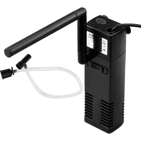 Filtre intérieur pour aquarium 20-60 L, réglable, éponges filtrantes, 300 L/H (1/4)