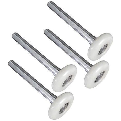 Robuste Garagentorrollen aus Nylon, 4,5 bis 12 cm Schaft (4er-Set) (120 mm Garagentorrollen, 4 Stück) (1/5)
