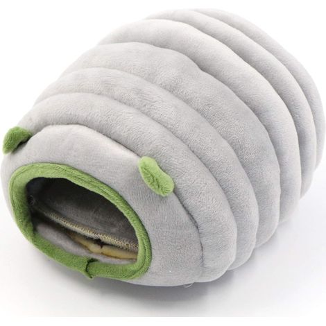 Lntyq Gemütliches Kleintierbett zum Schlafen, kleines Winterhaus, multifunktionales Baumwollplüsch-Warmbett mit rutschfester Matte, Zwinger für Hamster, Meerschweinchen, Chinchilla, Igel (1/5)