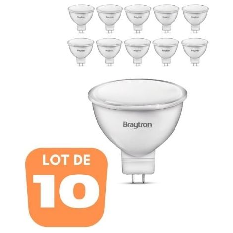 Lot de 10 ampoules LED GU5.3 5W (Eq. 32W) 4000K 110° (1/4)