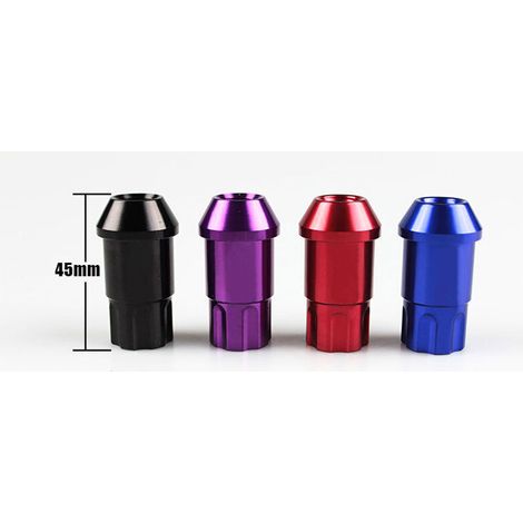 Convient pour la modification des moyeux de roue des Honda Fit, boulons de roue antivol doubles en acier, violets, 1,5 mm, un paquet. Boulons de moyeu de roue antivol violets 1,5 mm pour Honda Fit, en