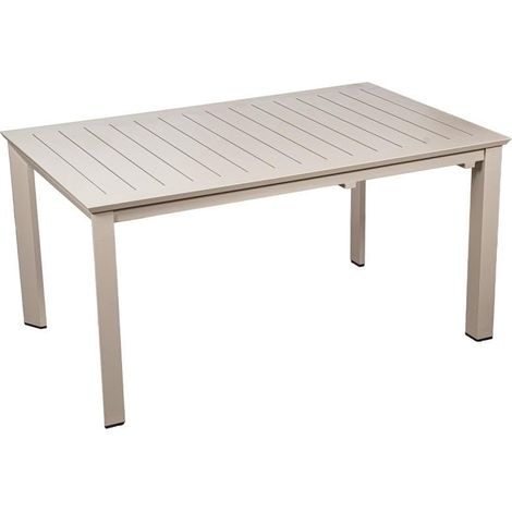Table Extensible d'extérieur en Aluminium crème 75 x 240 x 100 cm (1/5)