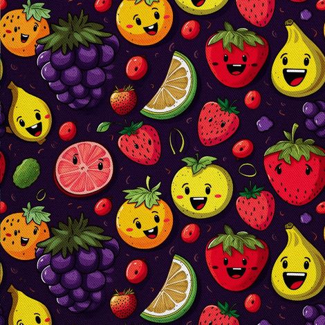 Tela decorativa para exteriores Oxford - Motivo frutal  DX6733 (1/5)