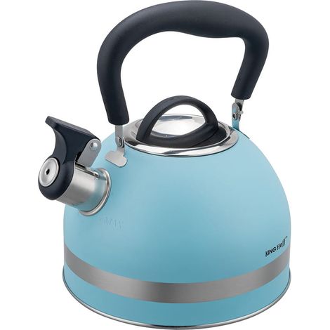 Hervidor de agua de 1,8 L con silbato Kinghoff KH-1857 azul (1/5)