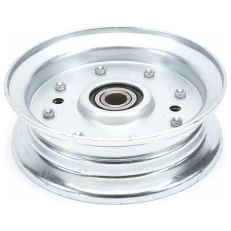 Poulie gorge plate acier avec roulement renforcé. Ø 101 mm. Diamètre rebord 120 mm (1/5)