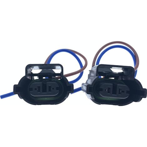 Connecteur pour ampoule H11, connecteur pour ampoule H8, faisceau de câblage avec boîtier étanche, connecteur universel pour feux antibrouillard automobiles (réparation et modification) -- JB1032-2P