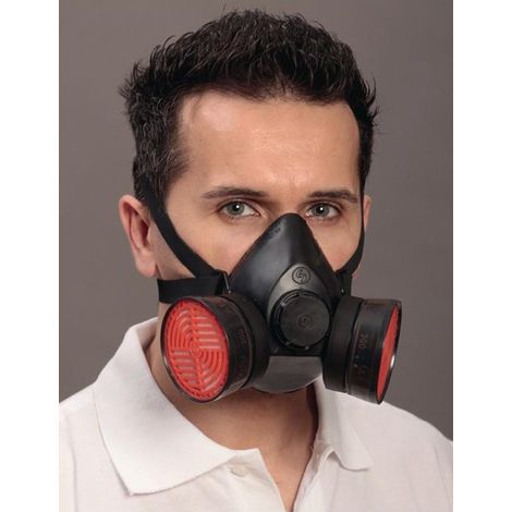 Demi-masque de protection respiratoire Polimask 100/2 EN 140 avec filtre (1/3)