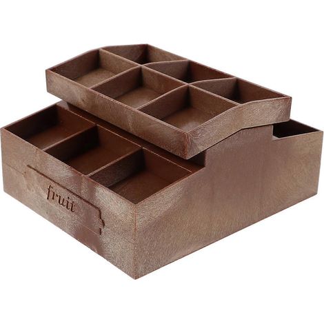 Mini étagère à légumes, accessoire décoratif pour maison de poupée, en plastique (1/5)