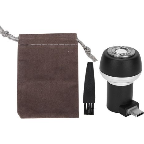 Rasoir Électrique Portable À Adsorption Magnétique Pour Barbe Et Cheveux Avec Interface Type-C Noir (1/5)