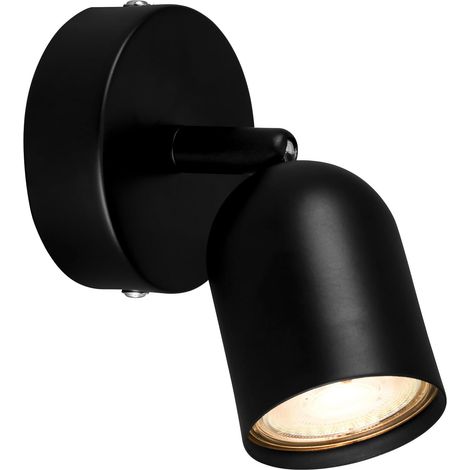 Lampe de lecture, lampe murale d'intérieur, lampe, lampe murale d'intérieur, orientable, lampe de salon, métal noir (1/5)
