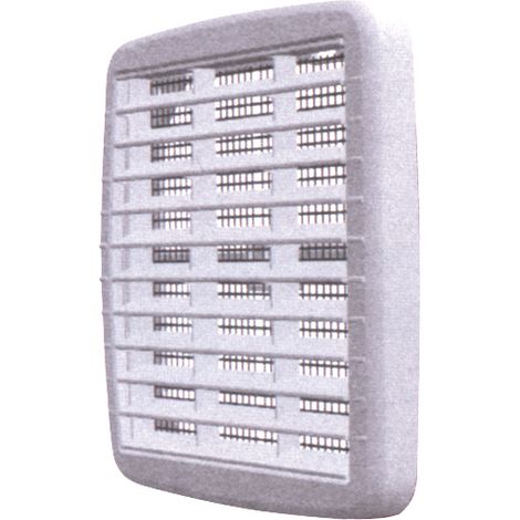 GRIGLIA DI AERAZIONE IN PLASTICA CON RETE  mm. 210x210 3.00 pz
