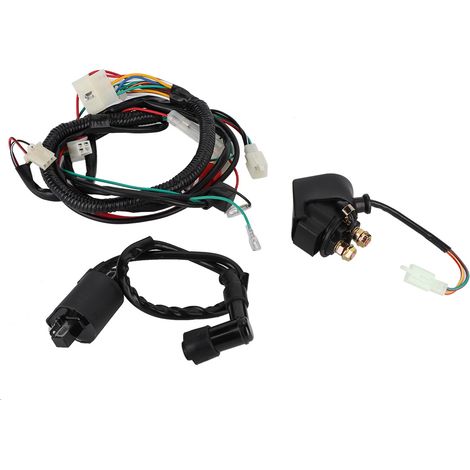 Faisceau de câblage complet pour quad chinois 150 cm3, bobine électromagnétique, relais CDI (1/5)