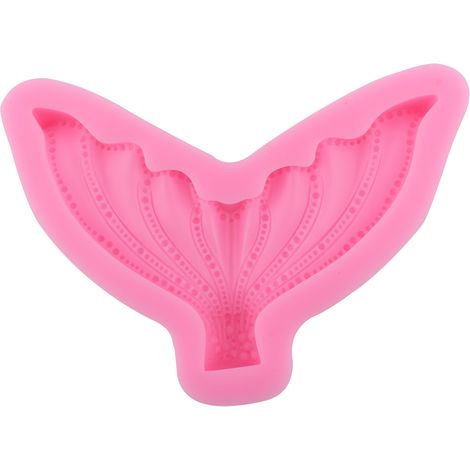 Moule en silicone 3D en forme de queue de poisson pour décoration de gâteaux, cupcakes et fondant, outil pour la fabrication de savon et de cire (1/5)