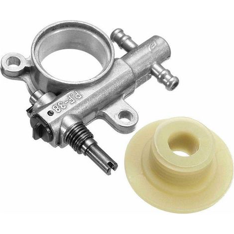 Die Ölpumpe G2500 mit Schneckengetriebe versorgt die Kettensäge mit Öl. (1/2)
