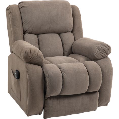 Fauteuil releveur massant inclinable DONATELLA marron (1/5)