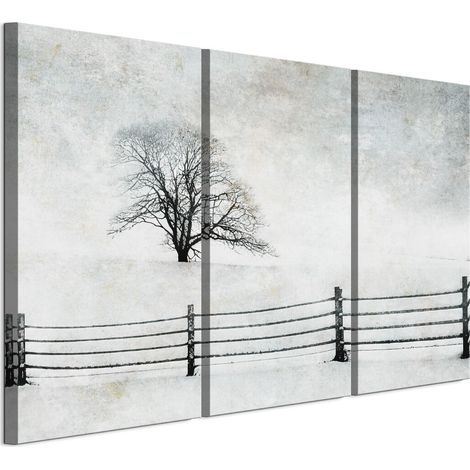 Quadro su tela italiana 90 x 60 cm trittico - stile minimalista - natura Quadro su tela italiana 120 x 80 cm trittico - stile minimalista - natura (1/5)