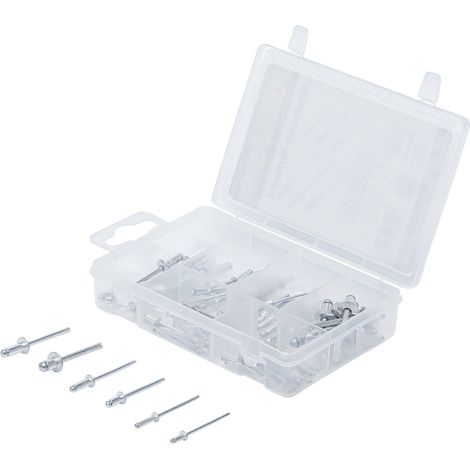 Assortimento rivetti a strappo  Ø 2,4 - 4,8 mm  70 pz. (1/3)