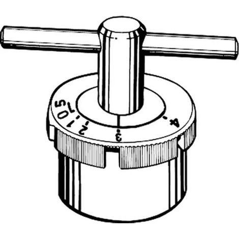HEIMEIER Clé d'échelle pour préréglage, pour tête 4320 et 4322, 4316-00.257
