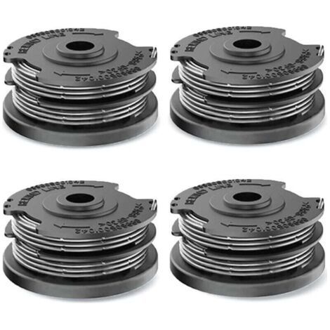 4 carretes de hilo para cortabordes Bosch, carrete de repuesto de hilo de nailon para cortabordes Bosch F016800351 ART 24, 27, 30 y ART 30-36 LI (6,1 m x Ø1,65 mm)-- (1/5)