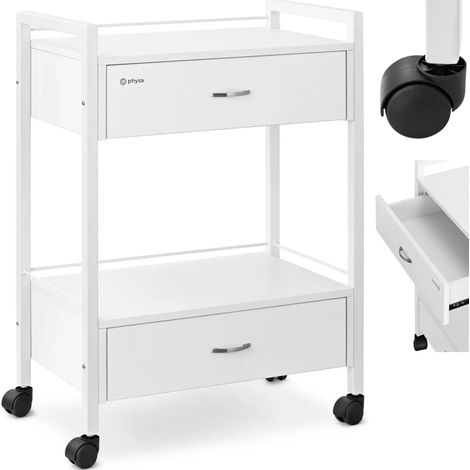 Carrello assistente bellezza parrucchiere 2 cassetti 2 ripiani 62,5 x 40 x 85,5 cm (1/5)