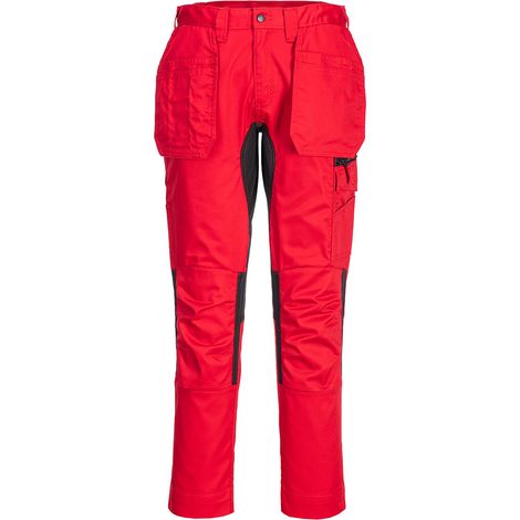 Pantalon Stretch Wx2 Holster - 28 - Rouge Foncé - Portwest