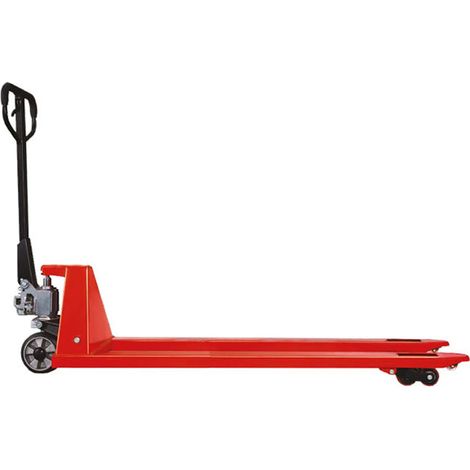 Handhubwagen mit langen Gabeln 1500 x 540 mm – Tragfähigkeit 2000 kg – Ideal für spezielle und lange Paletten - AC201500