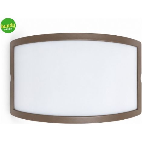 Applique da esterno greeenlight enio ip44 e27 marrone