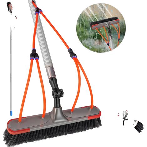 Spazzola per la pulizia ad acqua, design telescopico, ecologica, 7 m/23 piedi (1/2)
