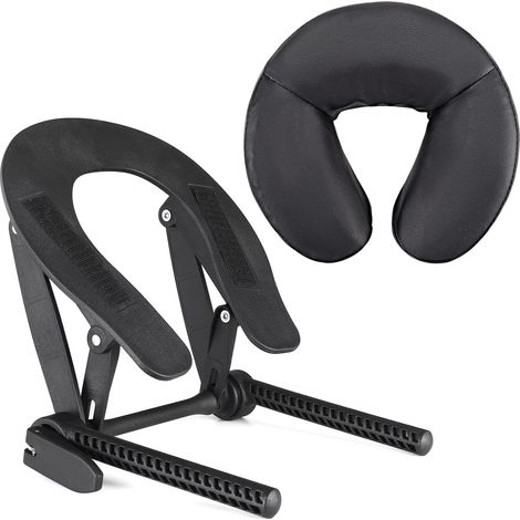 Table de massage universelle visage berceau et coussin, chaise de massage réglable lit spa repos-tête et support d'oreiller visage, plateforme de massage repos-tête coussin berceau