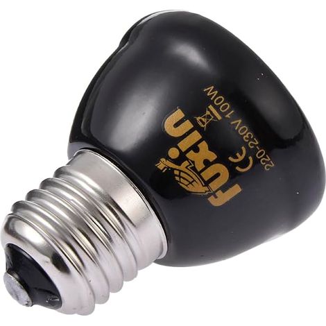 1 Ampoule Chauffante E27,Céramique,Noir,Infrarouge,Terrarium Reptile (1/5)
