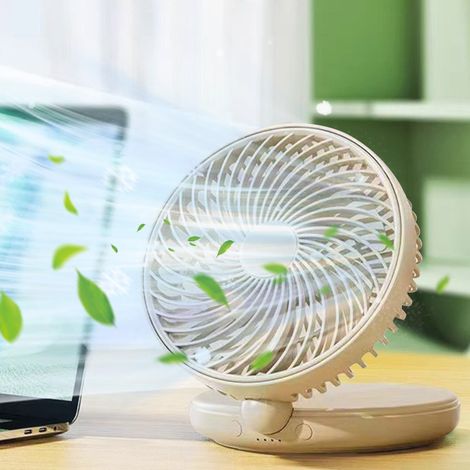 Ventilateur Murale - Ventilateur USB Rechargeable - Circulateur d'Air Portatif pour Maison Bureau - 1 Pièce (1/5)
