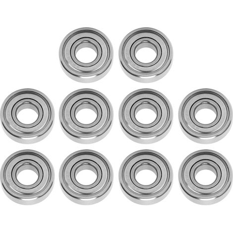 10 Stück Hochgeschwindigkeits-Wälzlager, Miniatur-Ersatzteile S696ZZ 15x6x5mm (1/5)