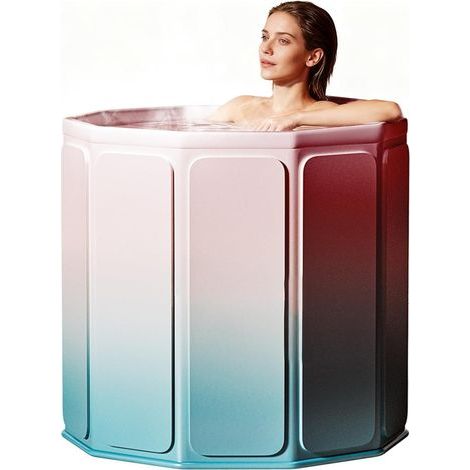 Foldable Bathtub, 80x70 cm, 5-Layer Insulated, Waterproof PVC, for Indoor and Outdoor Spa (1/5)