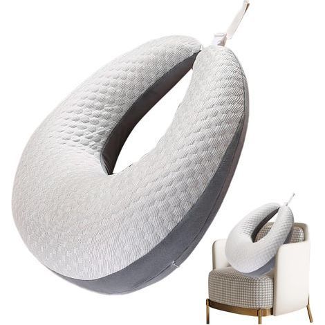 Oreiller de Lecture pour Les Genoux, Coussin de Soutien pour Bras, Coussin Ergonomique avec Housse Amovible Accoudoir pour Bureau Canapé Fauteuil Sol Bureau Voiture Voyage (1/5)