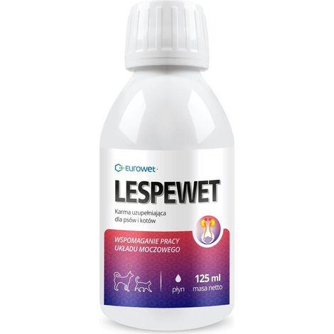 Eurowet Lespewet Wsparcie układu moczowego dla psa i kota 125ml