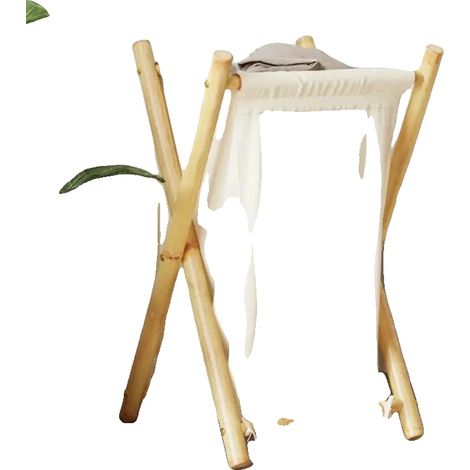 Wäschekorb, vielseitige Aufbewahrungslösung, umweltfreundliches Material, Braun (1/2)