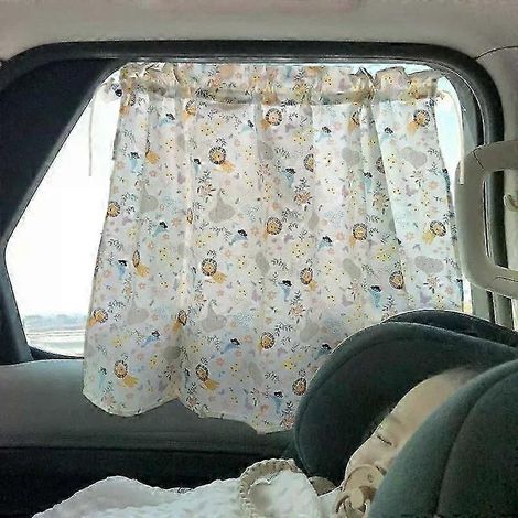Pare-soleil universel pour voiture, protection UV, rideau pare-soleil pour vitres latérales, ventouse rétractable, occultant la lumière (015) (1/5)