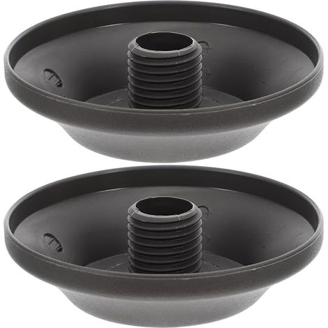 Sollbry Embout de Parasol2 Capuchons à Vis GrisCapuchons en plastique 11,2x2,6cm avec ouverture 2,5 cm, pour réparation de parasol de jardin ou terrasse (1/5)