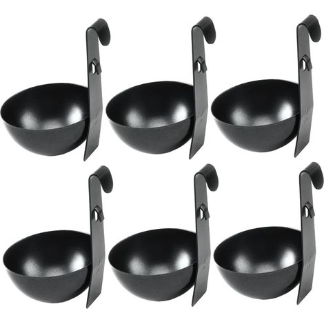 Pocher à œufs en métal Suspendu, 6 pièces, coquetiers, Fournitures de Cuisine pour Une Cuisson Facile du Petit déjeuner, Machine à pocher (1/5)