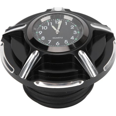 Bouchon de réservoir de carburant de moto avec remplacement d'horloge pour Defender FXDP 2001-2004noir (1/5)