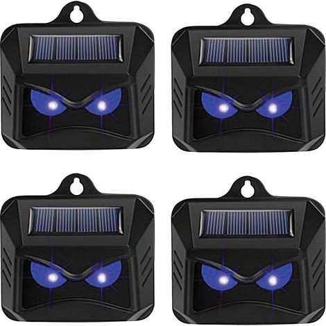 Pair Solar Tierabwehr, 4 wirksame Abwehrmittel mit blauem LED-Licht für den Garten (1/4)